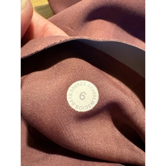 LULULEMON Size 6 In Movement Leggings Linear Spray White Garnet Yoga Pilates - Picture 7 of 7